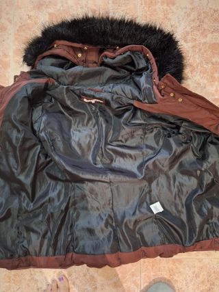 Cazadora Easy Wear granate con Cinturón
