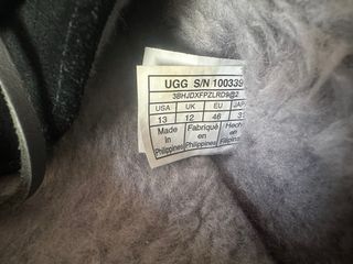 2x UGG Pantuflas Negras y Grises