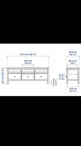 Mesa TV IKEA Madera Blanca