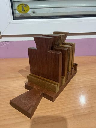 Posavasos de madera artesanal