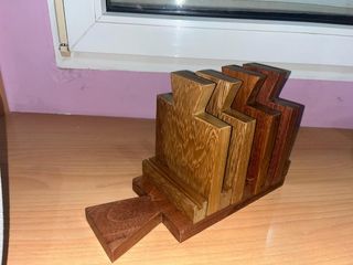 Posavasos de madera artesanal