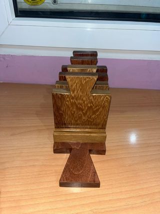 Posavasos de madera artesanal