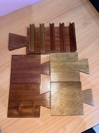 Posavasos de madera artesanal