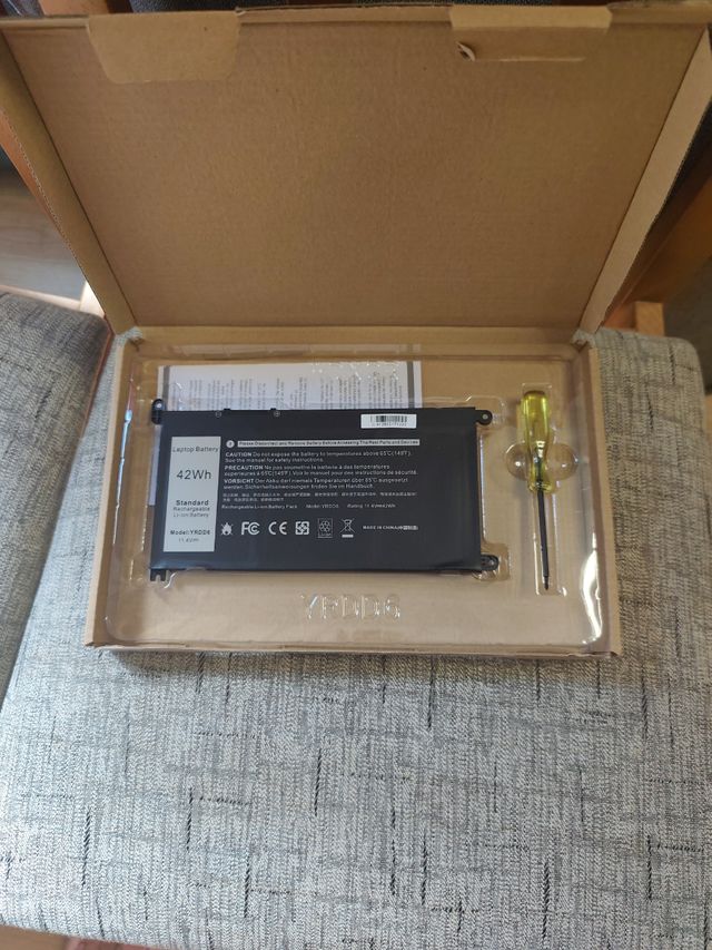 Batería ordenador portátil YRDD6 42Wh 11.4V