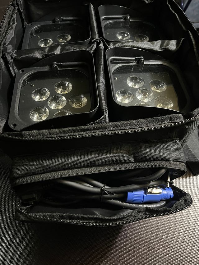 Fari LED a Batteria DJ (Set 4 pz)