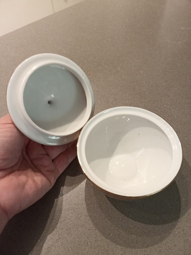 Zuccheriera Bavaria bianco blu oro