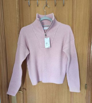 Jersey rosa de punto (talla 2XS)