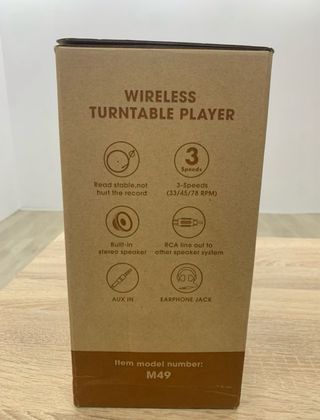 Tocadiscos Inalámbrico Bluetooth Naranja