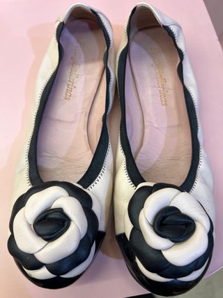 Pretty Ballerinas tipo Chanel Beige/Negro