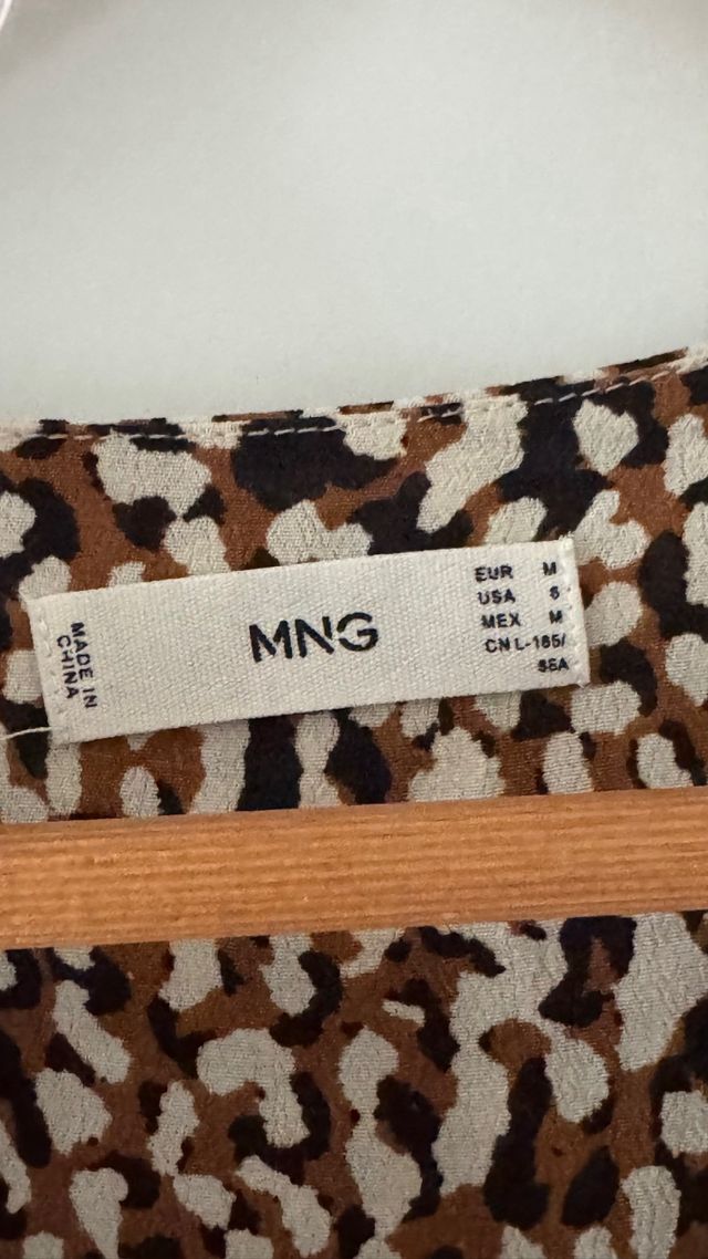 Vestido Mango Animal Print Talla M