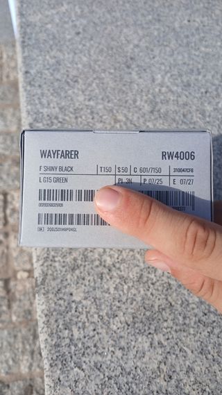 Gafas Ray-Ban Meta Wayfarer Plata