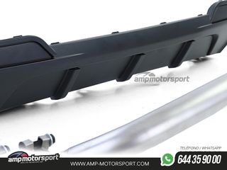 DIFUSOR TRASERO MATE BMW SERIE 5 F10/F11 + CONVERSIÓN A DOS SALIDAS V8