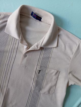 Camisa Polo Hombre Beige Talla L