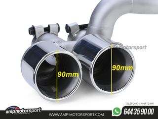 DIFUSOR TRASERO BRILLO BMW SERIE 5 F10/F11 + CONVERSIÓN A DOS SALIDAS