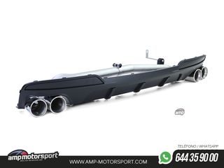 DIFUSOR TRASERO MATE BMW SERIE 5 F10/F11 + CONVERSIÓN A DOS SALIDAS