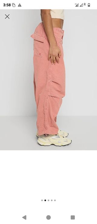 Pantalones anchos rosa T. 36