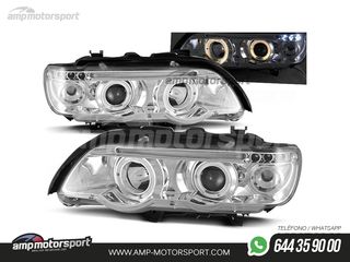 FAROS DELANTEROS OJOS DE ANGEL PARA BMW X5 E53