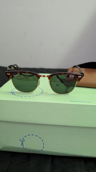 Occhiali da sole Ray-Ban Clubmaster Tortora nuovi