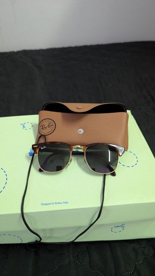 Occhiali da sole Ray-Ban Clubmaster Tortora nuovi