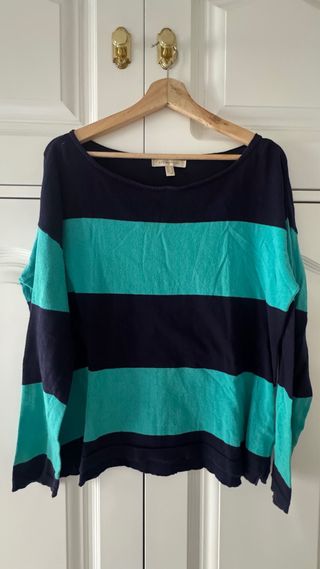 Jersey Springfield Rayas Azul Marino y Turquesa