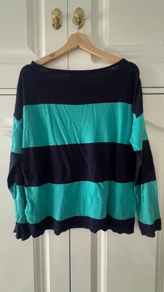Jersey Springfield Rayas Azul Marino y Turquesa