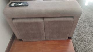 Divano chaise longue in tessuto a 4 posti