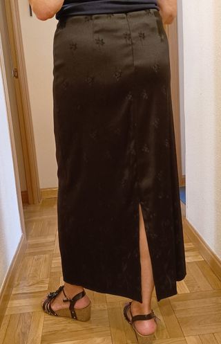 Falda larga estampada 