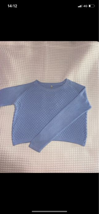Jersey azul clarito de rombos