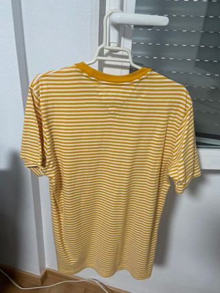 Camiseta Tommy Jeans Rayas Amarillas y Blancas