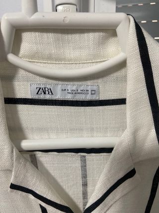 Camisa Zara Rayas Verticales Talla S
