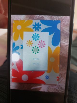 Portafoto da appoggio decorato fiori