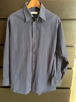 Camisa Calvin Klein azul rayas M