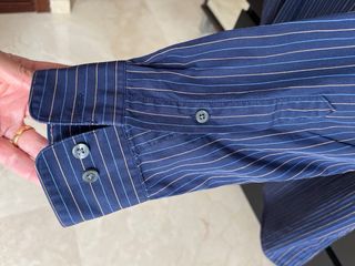 Camisa Calvin Klein azul rayas M