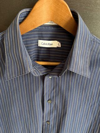 Camisa Calvin Klein azul rayas M