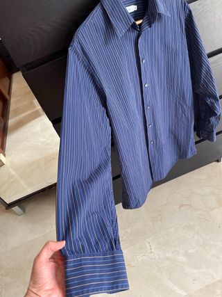 Camisa Calvin Klein azul rayas M