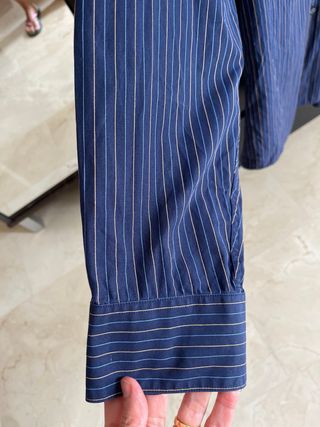 Camisa Calvin Klein azul rayas M