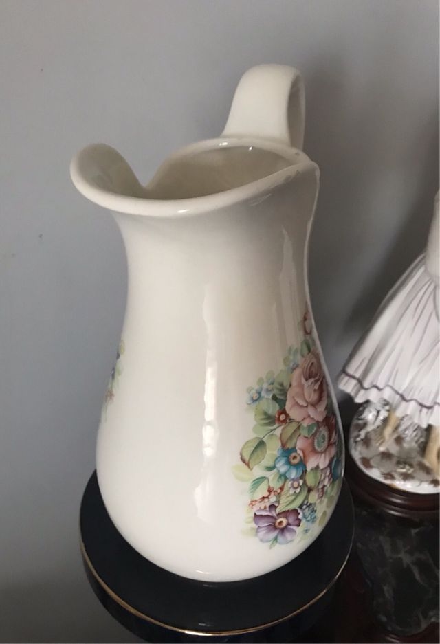 Caraffa ceramiche porcellane Fiorentine con fiori
