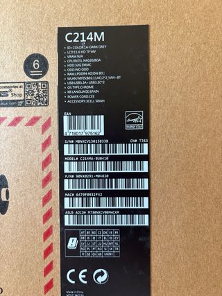 Chromebook ASUS Negro