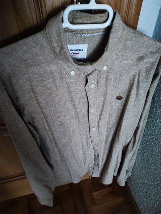 Camisa Springfield Talla M Marrón