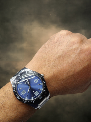 Orologio Uomo Silver Blue Black 41mm