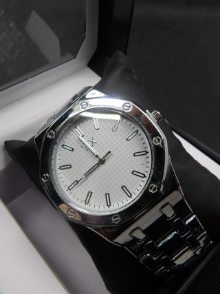 Orologio Uomo Octagon 43mm Silver White