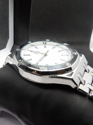 Orologio Uomo Octagon 43mm Silver White