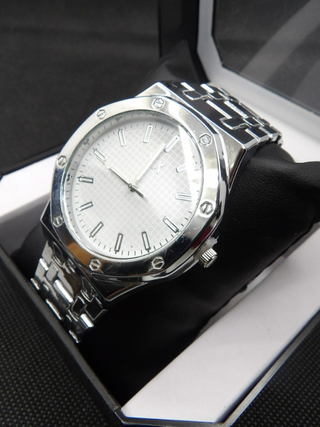 Orologio Uomo Octagon 43mm Silver White