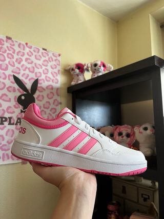 Zapatillas Adidas Blancas y Rosas 38 Nuevas