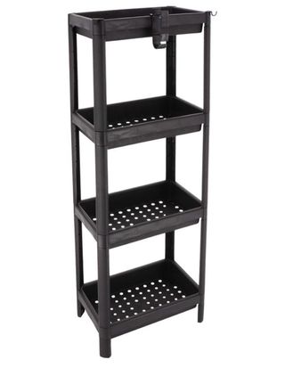 Carrito Auxiliar Estantería Negra (Leroy Merlin) 