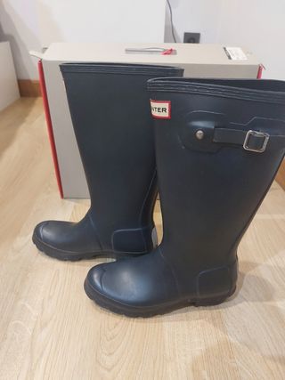 Botas de agua Hunter azul marino talla 37