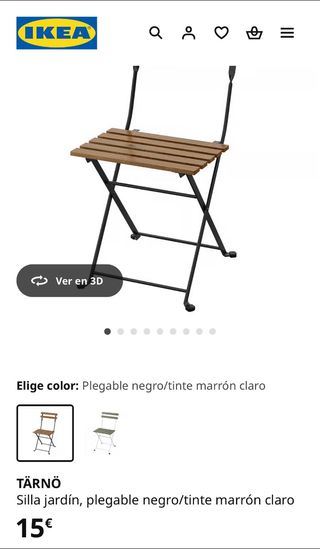 Sillas de terraza madera y metal