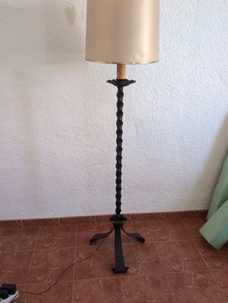 Lámpara de hierro de pie 166cm