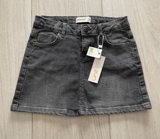 Falda Vaquera Gris Niña