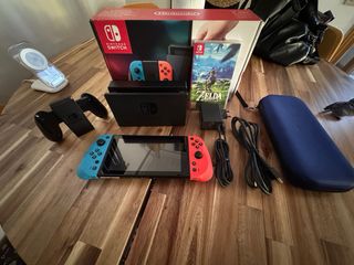 Nintendo Switch Azul/Rojo + Zelda Breath of the Wi